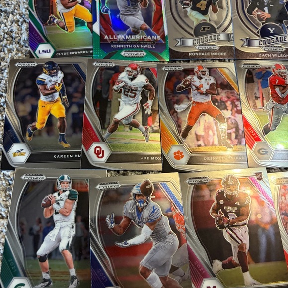 88 card lot of 2021 Panini Prizm Draft Picks & Wild Card Alumination football - Picture 8 of 13